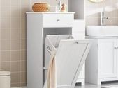 Bathroom Vanity Unit Recycled Solid Wood Basin Cabinet