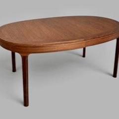 Vintage mid century extending dining table