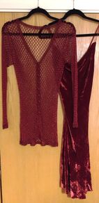 Vintage WHISTLES Beaded Crochet Cardigan & Strappy Cocktail Dress