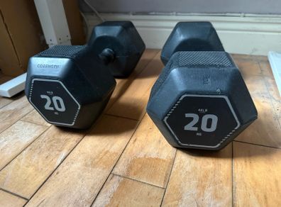 20kg hex dumbbells