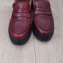 Burgundy Leather Loafers Carl Scarpa Image 5