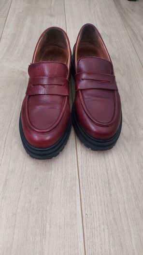 Burgundy Leather Loafers Carl Scarpa