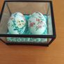 Two oriental hand painted eggs Image 6