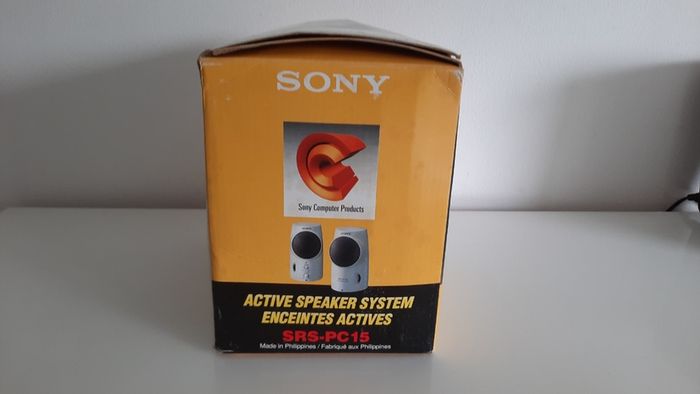 Sony SRS-PC15 Vintage PC Speakers - New in Box