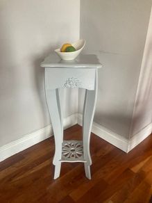 Slim Grey Occasional Table