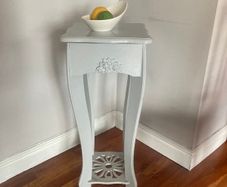 Slim Grey Occasional Table