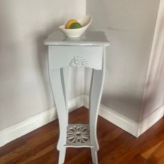 Slim Grey Occasional Table