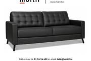 Black 3-Seater Sofa