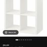 shelving unit ikea with 4 boxes Image 2
