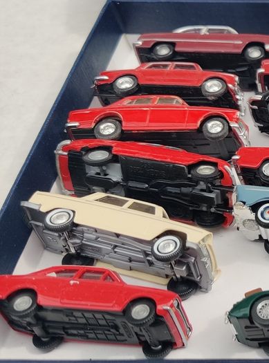 24 Vintage Car models: Wiking, Norev, Praline
