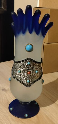 Blue Glass Vase