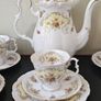 Rare Royal Albert Bone China "September Song" Coffee Pot Set Image 3
