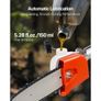 Gas Pole Saw, 25CC 2 Stroke Gas Powered Pole Saws with 20.3 cm Cutting Bar, Cordless Tree Trimmer with 650ml Fuel Tank, 2 to 2.74 m Extendable Image 4