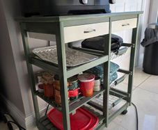 Kitchen trolley storage