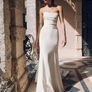 Jenny Yoo Magnolia silk dress with statement Jewel cape Image 7