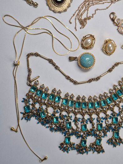 Vintage Mystery Jewelry lot including Kirks Follyand Sarah Coventry