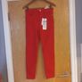 Stradivarius Skinny Red High Waisted  Jeans.  S.12   B.N.W.T. Image 2