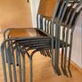 Set of 6 Vintage industrial chairs (mid century) Image 6