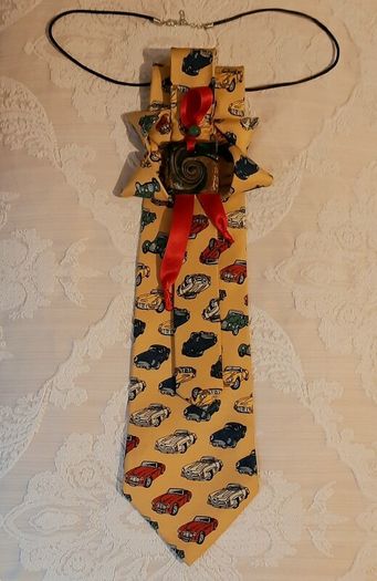 Exclusive Handmade Tie-Necklace  Sustainable Craft Fashion