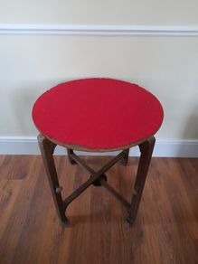 Vintage Fold Up Card Table Occasional  Table