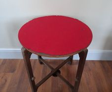 Vintage Fold Up Card Table Occasional  Table