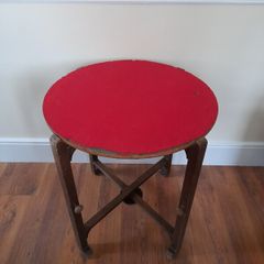 Vintage Fold Up Card Table Occasional  Table