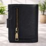 Premium Genuine Leather Wallet RFID Blocking Trifold Popup Card Holder with Coin Pocket Image 4