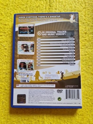 Singstar ABBA PlayStation2 Ps2 games Original