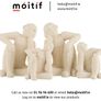 Set Of 2 Large Bookend Sitting - Cement White Image 2