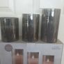 Candle Set/"Pure Decor" Glass Flicketing LED Candle Set (3) .. Reduced Image 3