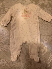 baby girl next sleeping suit I love my daddy 0-3