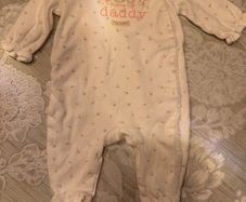 baby girl next sleeping suit I love my daddy 0-3