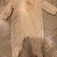baby girl next sleeping suit I love my daddy 0-3