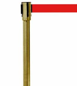 Gold Retractable Barriers to Clear