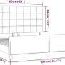 Velvet Bed Frame with Adjustable Headboard Image 6