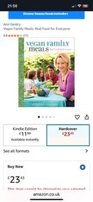 Vegan Family Meals Ann Gentry cook book