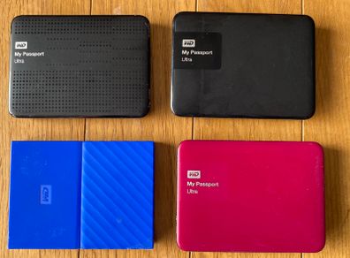 Hard Drives - 1 + 2 TB external - top brand WD