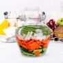 Brand New 2.5-liter fermentation jar with lid, wide mouth and water seal. Image 5