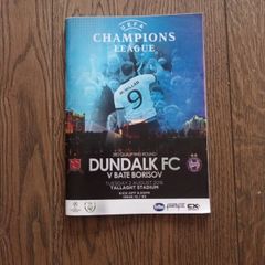 Dundalk v Bate Borisov programme Champions League 2016