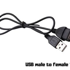 USB 2.0 Extension Cable A Male to A Female 1.5m  Black