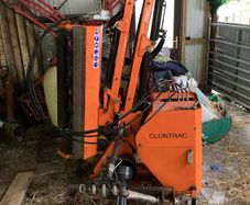 Compact flail hedge cutter
