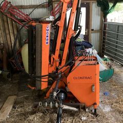 Compact flail hedge cutter