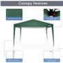 3 x 3 m Waterproof Popup Flat Gazebo with 4 Side Panels Image 2