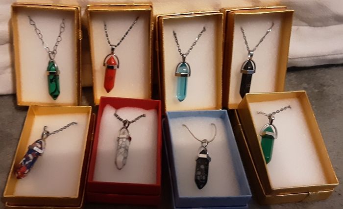 selection of more home made necklaces
