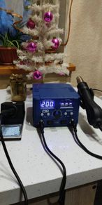 800W SMD Soldering Station Quick Heat Electric Hot Air Gun 2 in 1 Led Display Electric Soldering Iron BGA Rework Welding Station