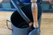 Antique Copper Black Coal Bucket