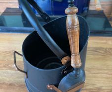 Antique Copper Black Coal Bucket