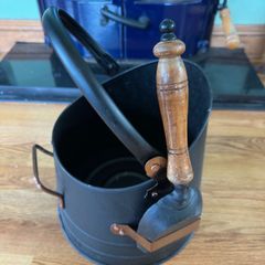 Antique Copper Black Coal Bucket