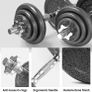 20kg Cast Iron Adjustable Dumbbell Set Hand Weight with Solid Dumbbell Handles Changed into Barbell Handily Perfect for Bodybuilding Fitness Weight Lifting Training Home Gym (FREE POSTAGE) Image 4