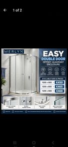 Merlyn easy double doors offset quadrant enclosures see below for prices